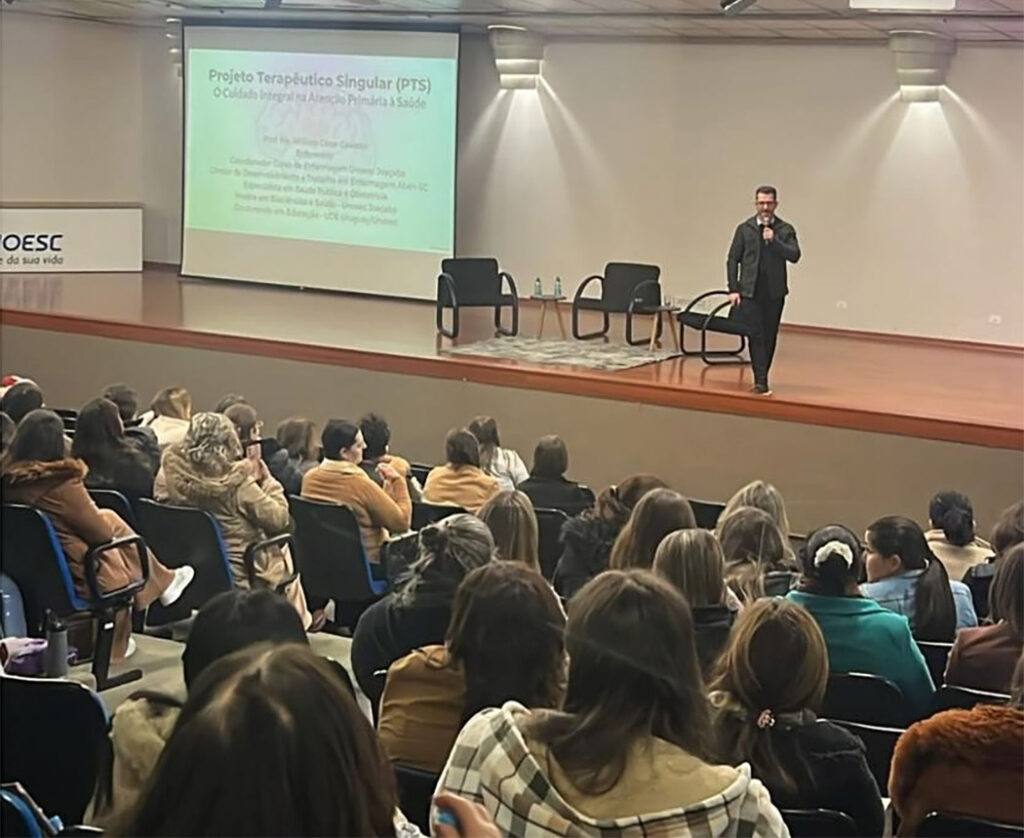 Curso de Enfermagem Unoesc Joaçaba - palestra 