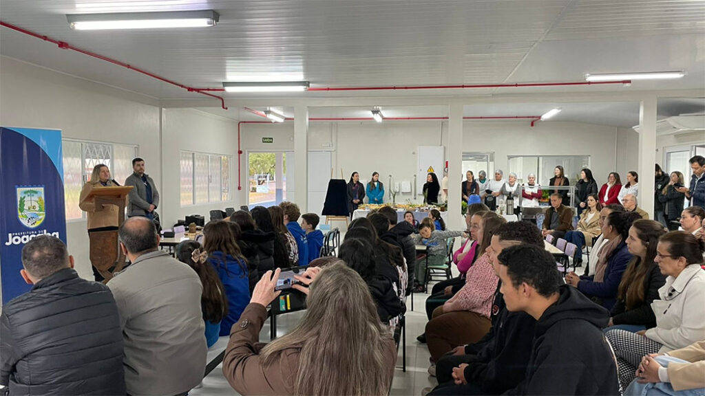 Novo refeitório e cozinha modernizada reforçam atendimento na Escola Nuperajo, em Joaçaba