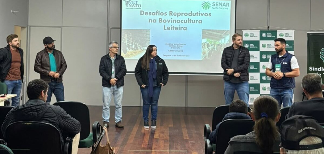 Sistema FAESC/SENAR e Sindicato Rural de Tangará promovem palestra sobre manejo reprodutivo em vacas de leite
