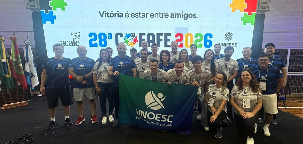 A delegação da Unoesc foi composta por 47 integrantes