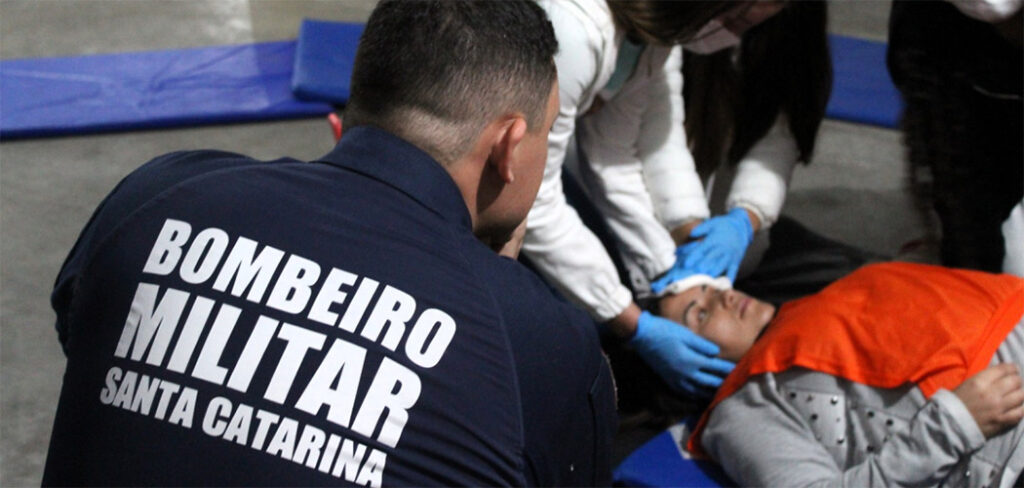 CBMSC e a Unoesc promovem Desafio Universitário de Atendimento Pré-Hospitalar (APH) e Resgate em Joaçaba