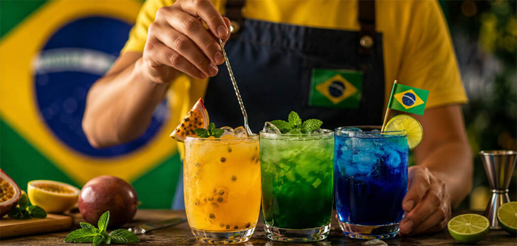 Copa do mundo: descubra como preparar drinks com as cores da bandeira do Brasil para torcer para a seleção