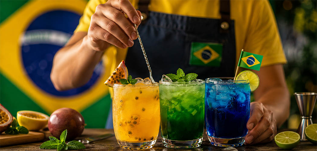 Copa do mundo: descubra como preparar drinks com as cores da bandeira do Brasil para torcer para a seleção