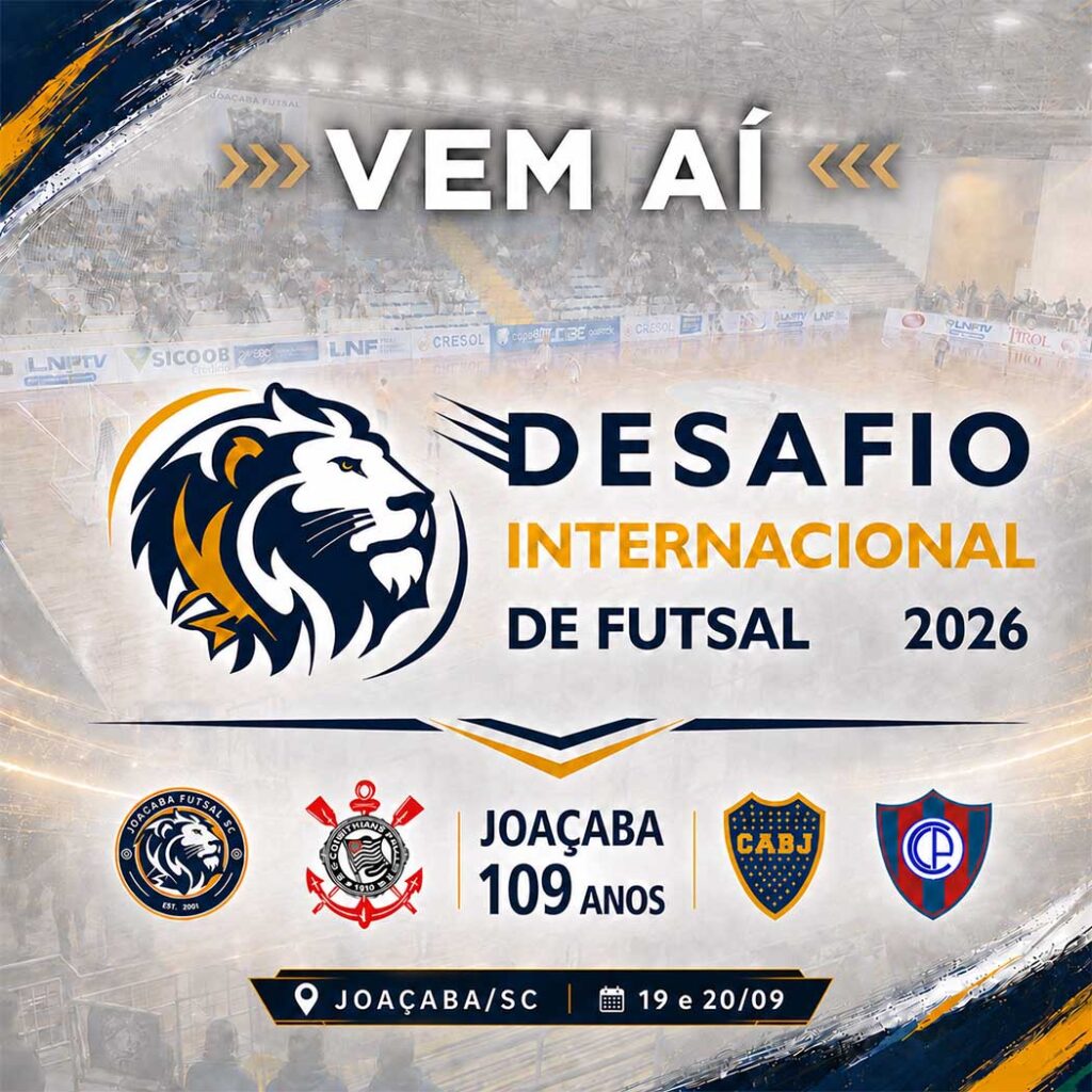 Joaçaba Futsal promove Desafio Internacional para celebrar os 109 anos do município