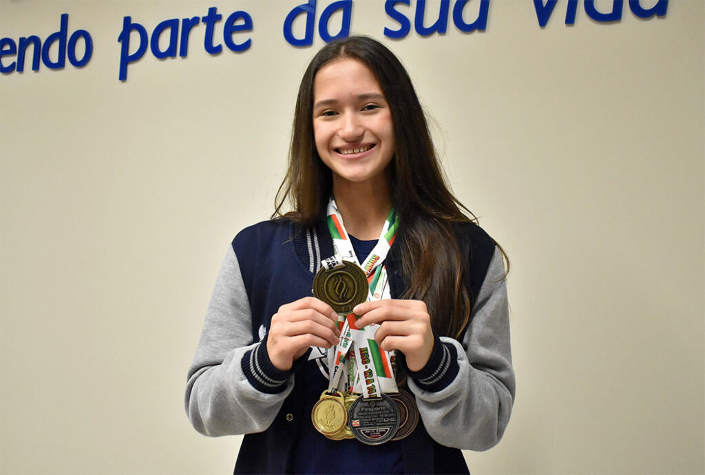 Reitor Unoesc Joaçaba recebe atletas do Jesc