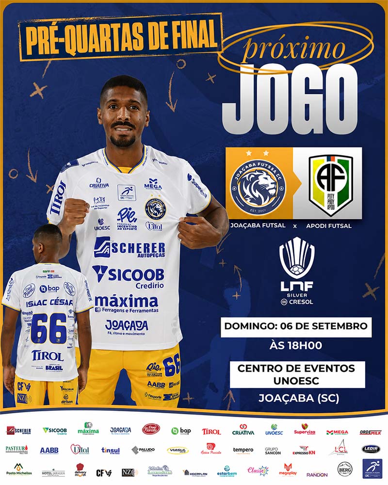 Joaçaba Futsal lança lote promocional para jogo decisivo contra o Apodi