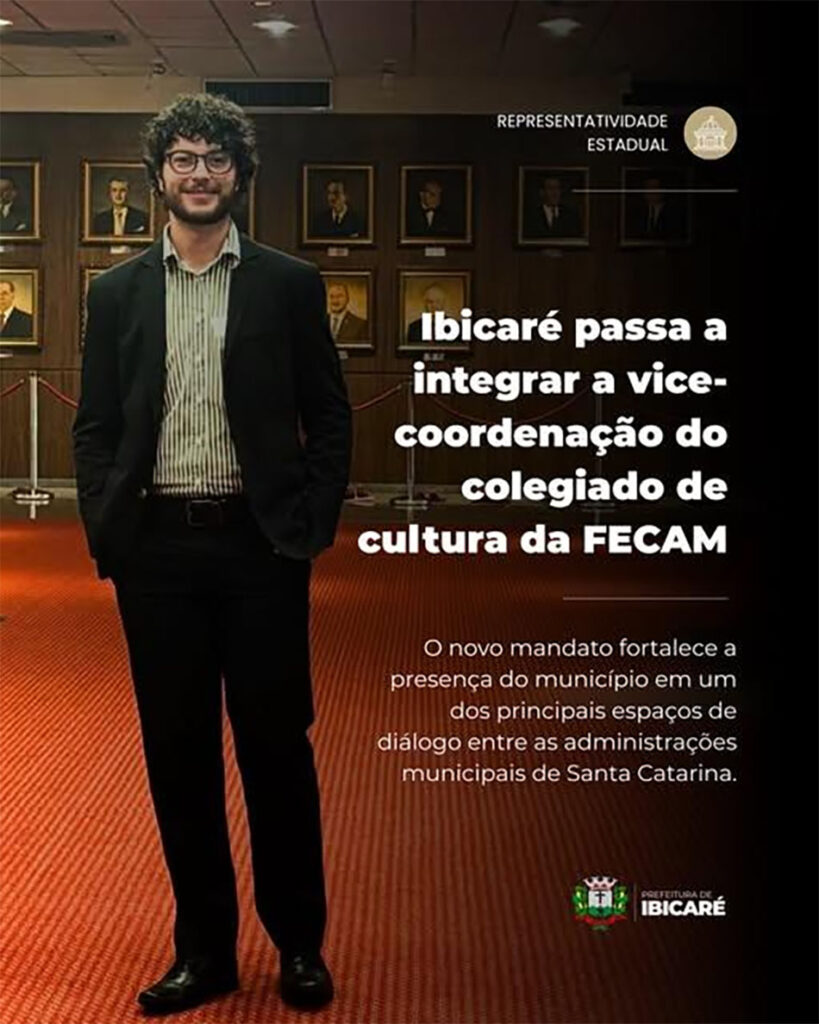 Secretário de Ibicaré é eleito vice-coordenador do Colegiado de Cultura da FECAM