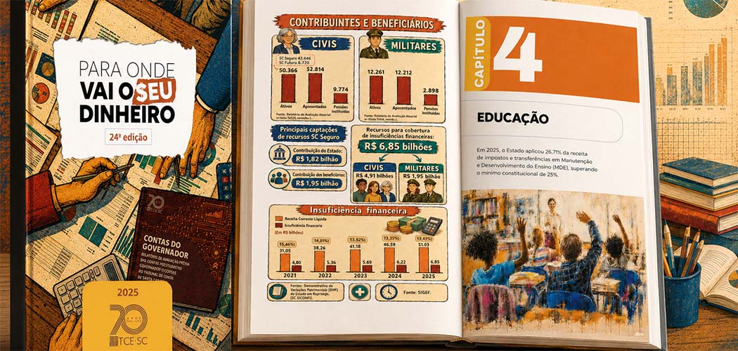 TCE/SC lança 24ª edição do Para Onde Vai o Seu Dinheiro com análise das contas do Governo do Estado