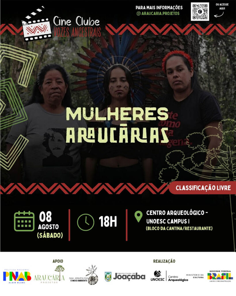 Sessões gratuitas de cinema acontecerão no Centro Arqueológico da Unoesc em Joaçaba neste mês