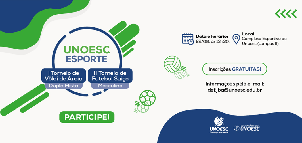 Unoesc Esporte será realizado neste sábado (22) em Joaçaba