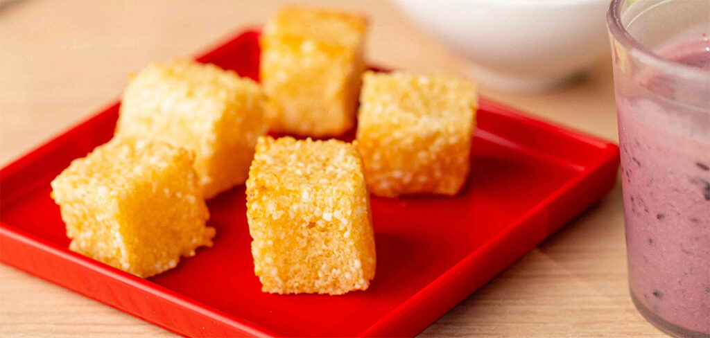 Dadinhos de tapioca e batata doce