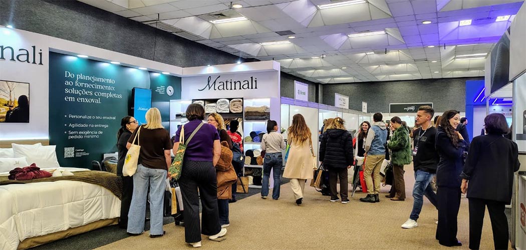 Matinali Têxtil destaca enxovais profissionais e soluções para hotelaria no Encatho & Exprotel 2026