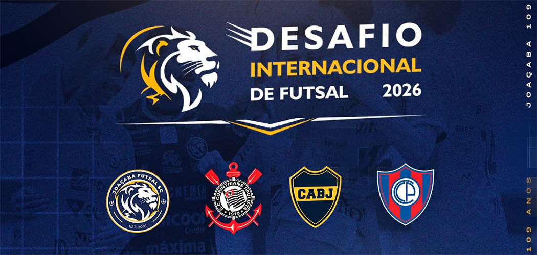 Desafio Internacional de Futsal reúne quatro equipes em Joaçaba neste fim de semana