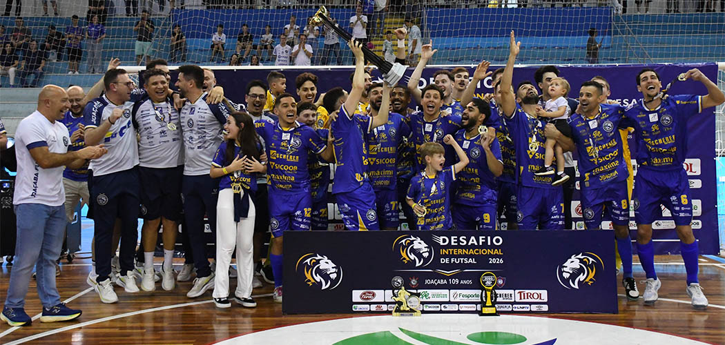 Joaçaba Futsal conquista título inédito do Desafio Internacional de Futsal