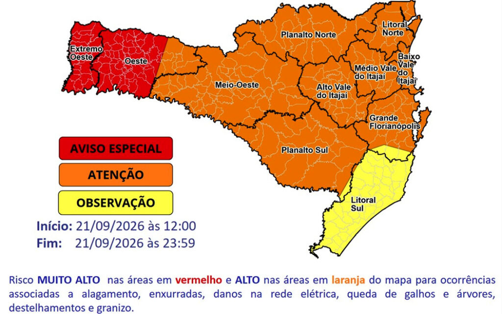 SC registra tsunami meteorológico no Litoral Sul e tem semana marcada por quedas nas temperaturas