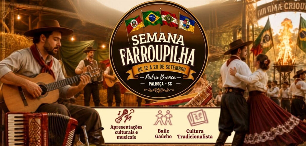 Semana Farroupilha 2026 leva tradição, música e gastronomia ao coração em Palhoça