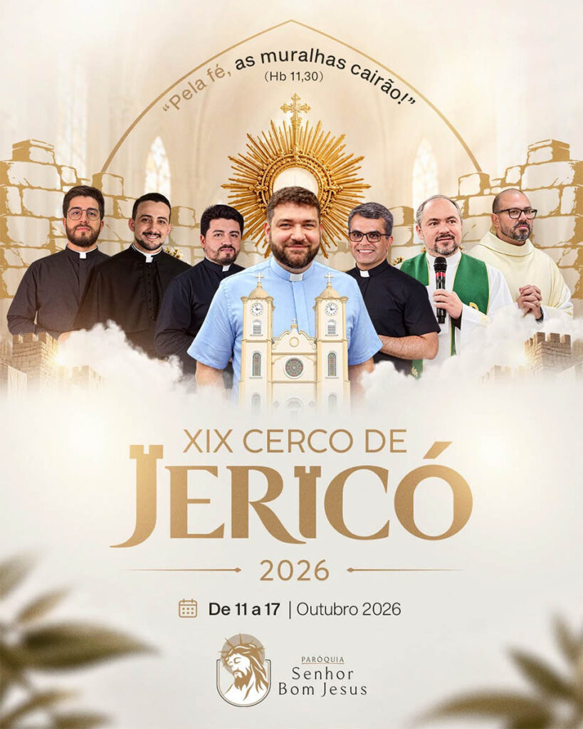 Paróquia Senhor Bom Jesus realiza a 19ª edição do Cerco de Jericó com programação especial a partir de domingo (11)