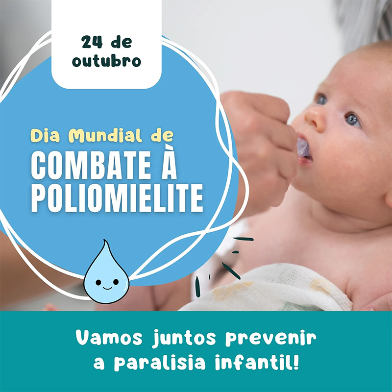 Dia Mundial de Combate à Poliomielite reforça importância da vacinação infantil