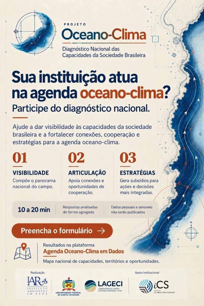 Plataforma Oceano-Clima quer unir, organizar e conectar ações e soluções para o Brasil