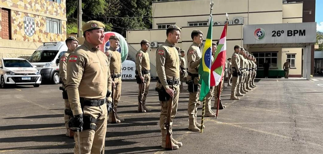 PMSC celebra trajetória do 10º CRPM e do 26º BPM em solenidade em Herval d’Oeste