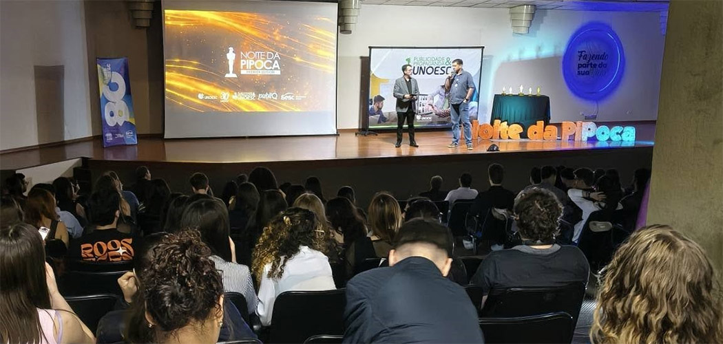 Unoesc Joaçaba reúne estudantes e comunidade em mais uma Noite da Pipoca