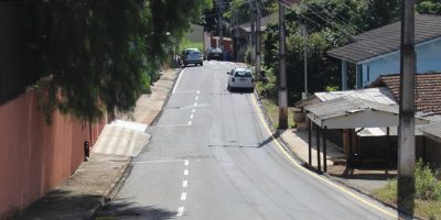 Rua Edwino Weiss localizada no Bairro Flor da Serra foi uma das ruas pavimentadas/Foto: Assessoria de Imprensa