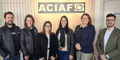 Associação Empresarial de Fraiburgo - ACIAF recebe visita da ACIOC Joaçaba