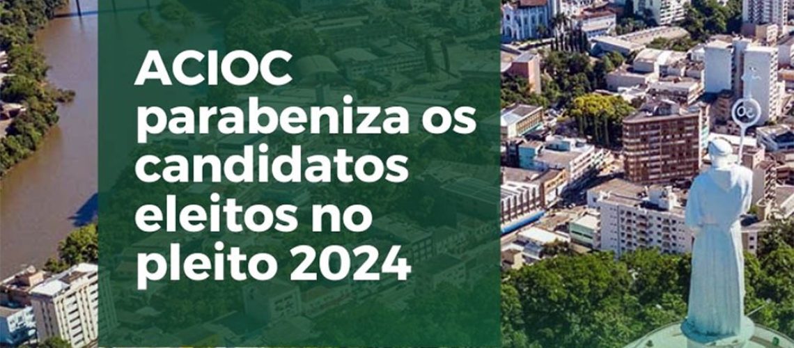 ACIOC parabeniza os candidatos eleitos e está à disposição para estreitar o diálogo sobre o Voz Única