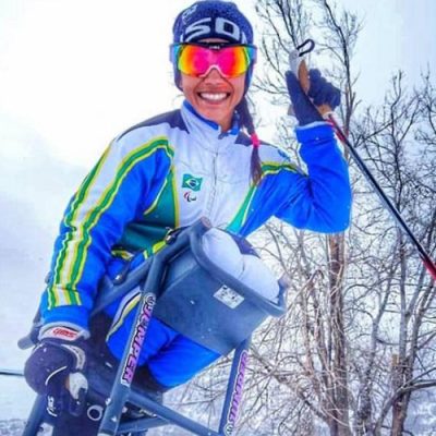 Aline Rocha, 1ª brasileira a disputar os jogos paralímpicos de inverno, está pronta para novos desafios/ Foto: Arquivo Pessoal
