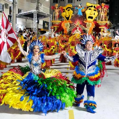 Escola de Samba Acadêmicos do Grande Vale, foi a Escola vencedora do Carnaval de Joaçaba em 2024/Foto: Maythe Novak-Bom Dia SC