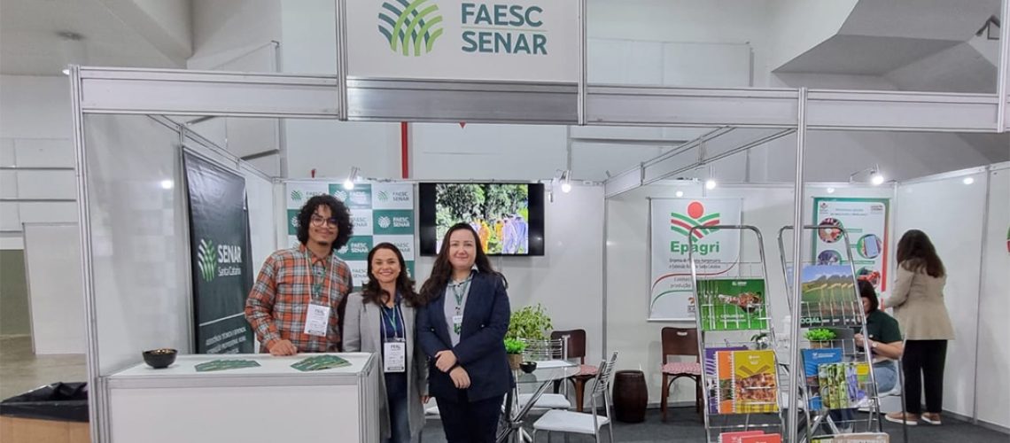 Sistema Faesc/Senar-SC presente na FEAL 2023 juntamente com a Epagri