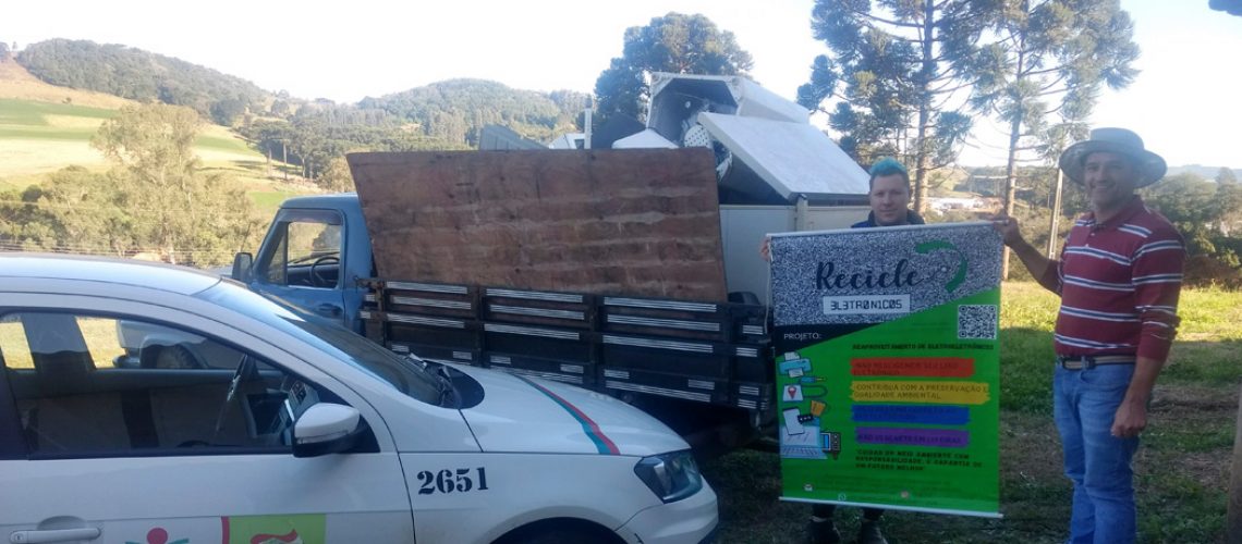 Heval d’ Oeste realiza coleta de Lixo Eletrônico no interior do município
