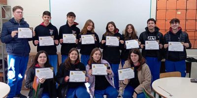 3º ano da EEB Padre Nóbrega participam de ação especial da JCI Joaçaba, Herval e Luzerna