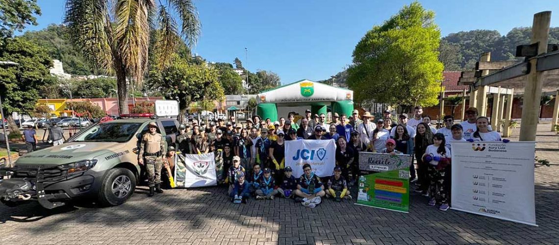 JCI Joaçaba, Herval e Luzerna promove ação ambiental alusiva ao Dia Mundial da Limpeza