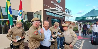 Governador Jorginho Mello e PMSC inauguram novo Grupamento em Luzerna