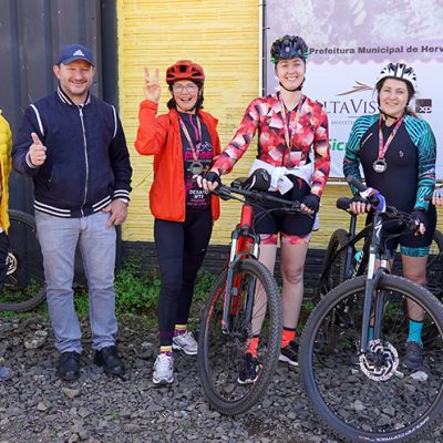 Domingo foi de pedal em Herval d’Oeste