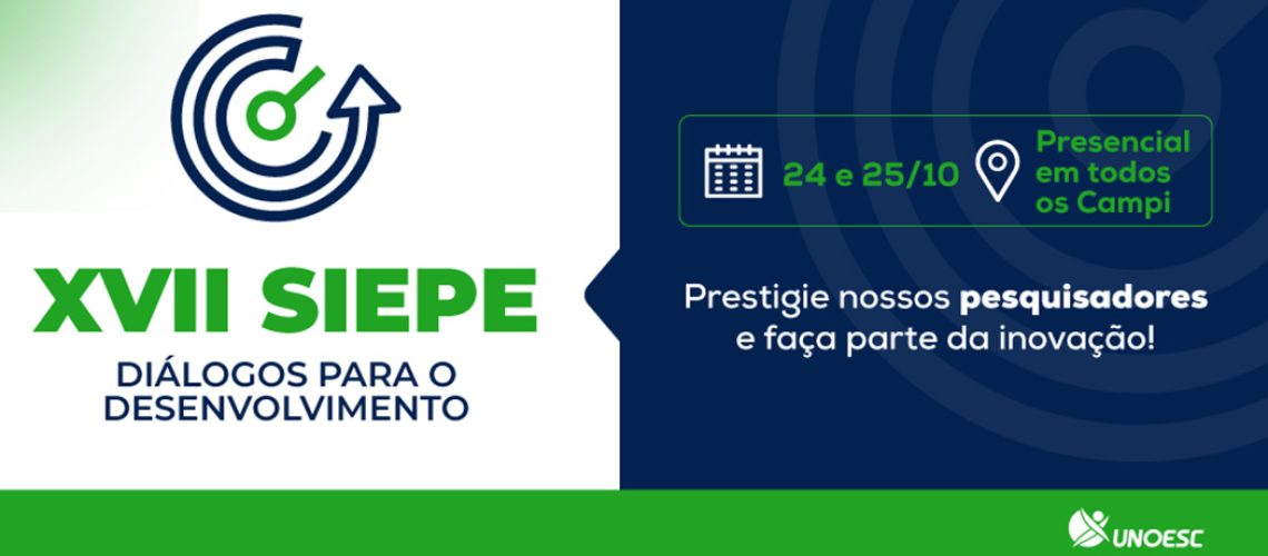 Produção científica da Unoesc será apresentada durante o SIEPE na próxima semana