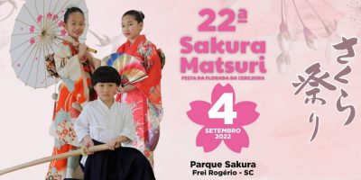 22ª Sakura Matsuri - Festa da Florada da Cerejeira acontece dia 04 de setembro
