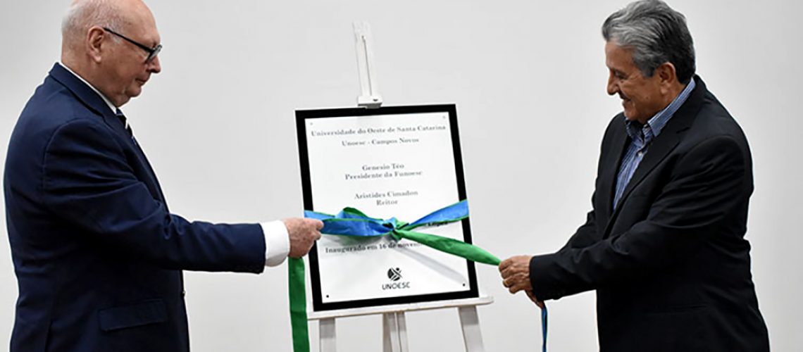 Auditório Athos de Almeida Lopes é inaugurado na Unoesc Campos Novos