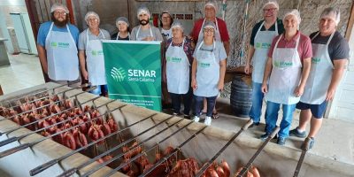 Processamento de carne suína também é uma das capacitações oferecidas com frequência/ Foto: Divulgação Sistema Faesc/Senar