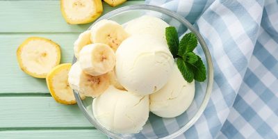Sorvete de banana com iogurte/ Foto: Internet