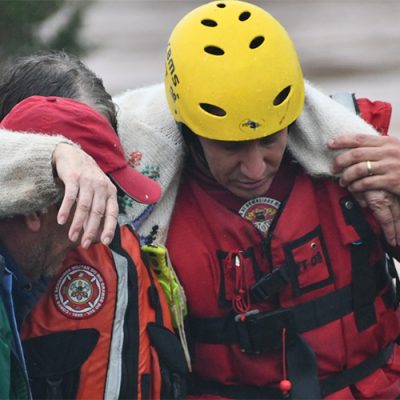 Atendimento psicossocial pode auxiliar vítimas de desastres naturais/Foto: Soldado Gustavo Maciel Keller/CBMSC