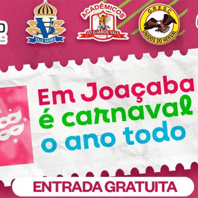 Carnaval Joaçaba 2025 será lançado com grande evento neste sábado (26)