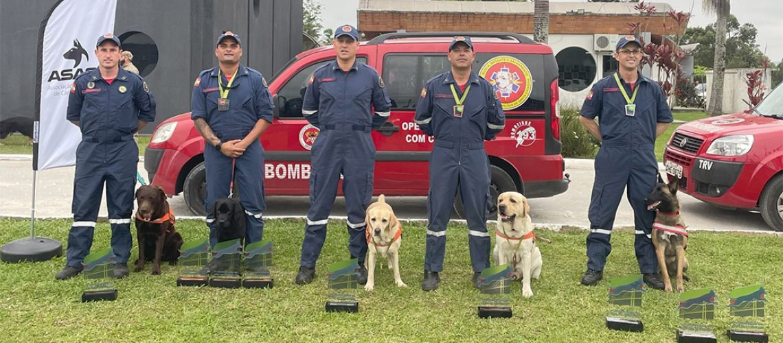 CBMSC foi destaque na Competição Internacional de Cães de Trabalho