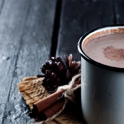 Chocolate quente proteico