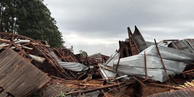 Ventos de até 100 km/h e temporais provocam estragos em SC na última quinta – feira (24)/ Foto: Coredec/Oeste catarinense