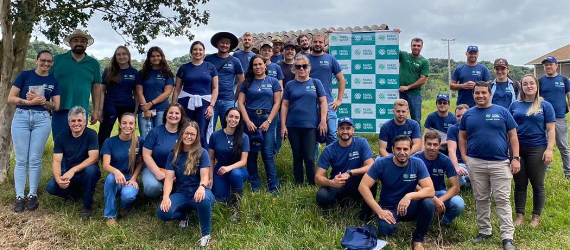 Alunos do Polo do Senar/SC Joaçaba conhecem inovações durante visitas técnicas