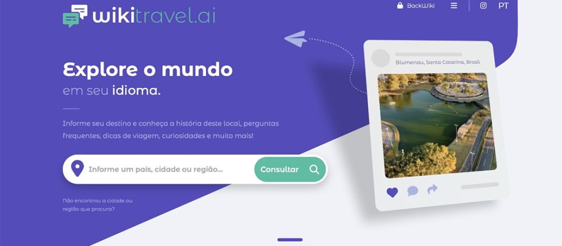 Portal com Inteligência Artificial promete revolucionar o Turismo