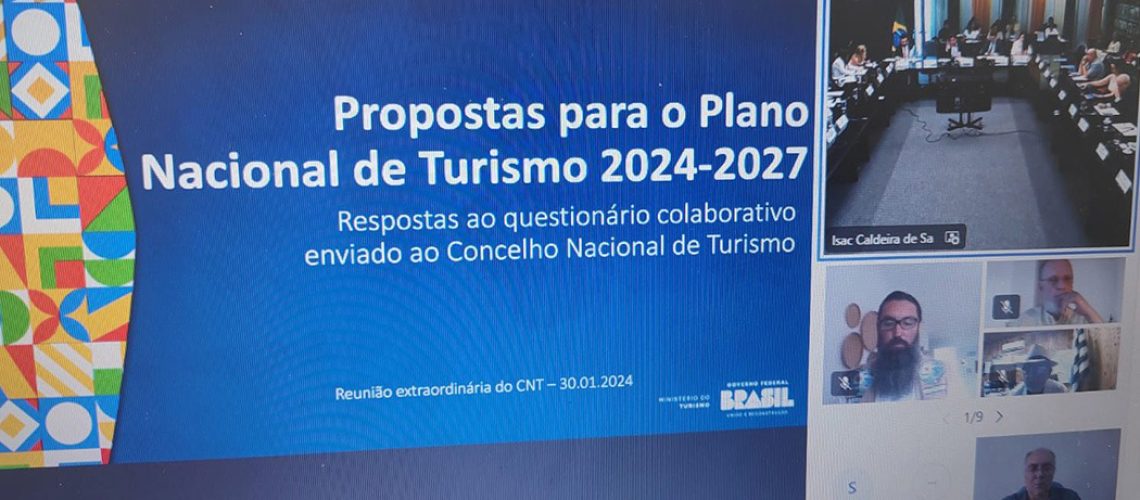 Propostas para o Plano Nacional de Turismo 2024 - 2027/ Foto: Evandro Novak