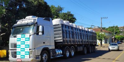 Carreta saiu do extremo-oeste na última semana em direção ao RS/ Foto: Divulgação